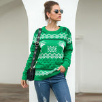 Women's Snowflake Long-sleeve Pullover Sweater