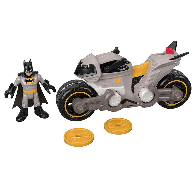 Imaginext DC Super Friends Batman & Batcycle, Multicolor
