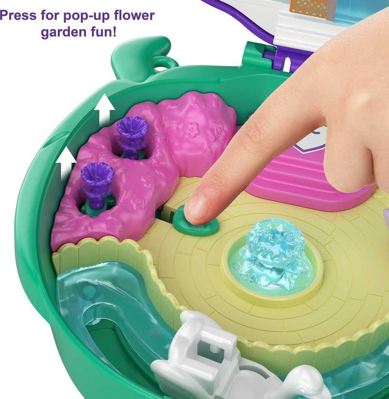 Polly Pocket Theme Park Backpack Compact with 2 Dolls, Accessories & Multiple Activities & Pocket World Lil’ Ladybug Garden Compact with Fun Reveals