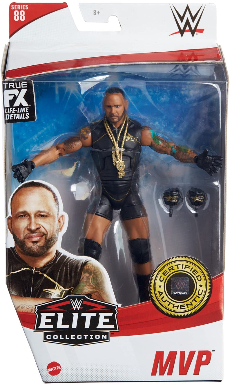 WWE MVP Elite Collection Series 90 Posable Action Figure 6 in