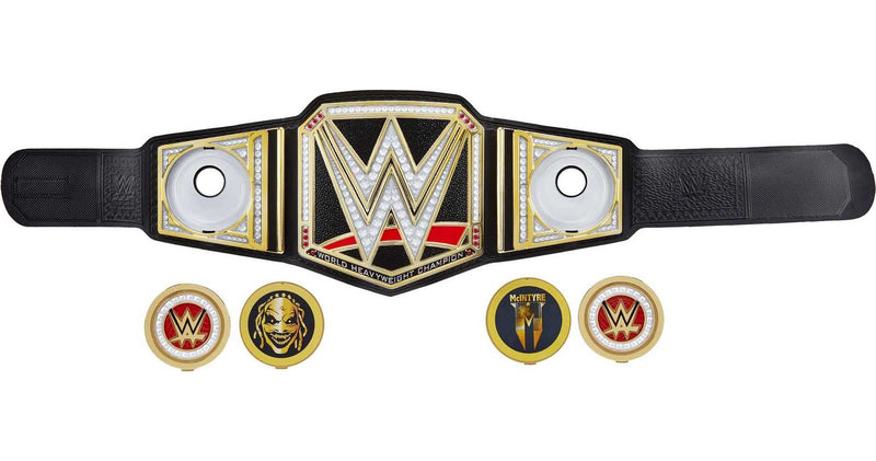 WWE Championship Showdown Deluxe Role Play Title, Authentic Styling with 4 Swappable Side Plates