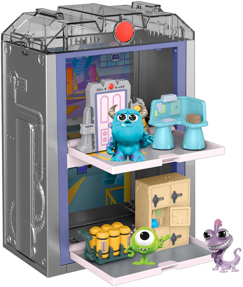 Disney Pixar Monsters Inc. MINIS Scare Floor Stackable Stories Playset