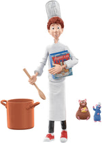 Mattel Disney Pixar Featured Favorites Ratatouille Pack with Posable Linguini Figure, Remy & Emile Figures & Accessories, Authentic Look, Collectors Gift Ages 6 Years & Older