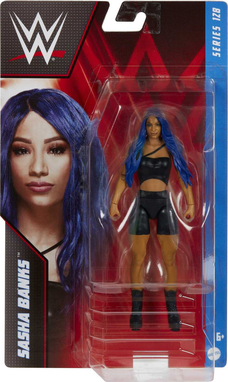 WWE Sasha Banks Basic Action Figure, Posable 6-inch Collectible