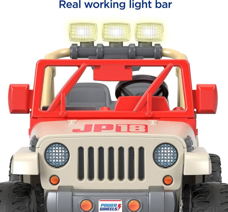 Fisher-Price Power Wheels Jurassic Park Jeep Wrangler Ride-On Vehicle