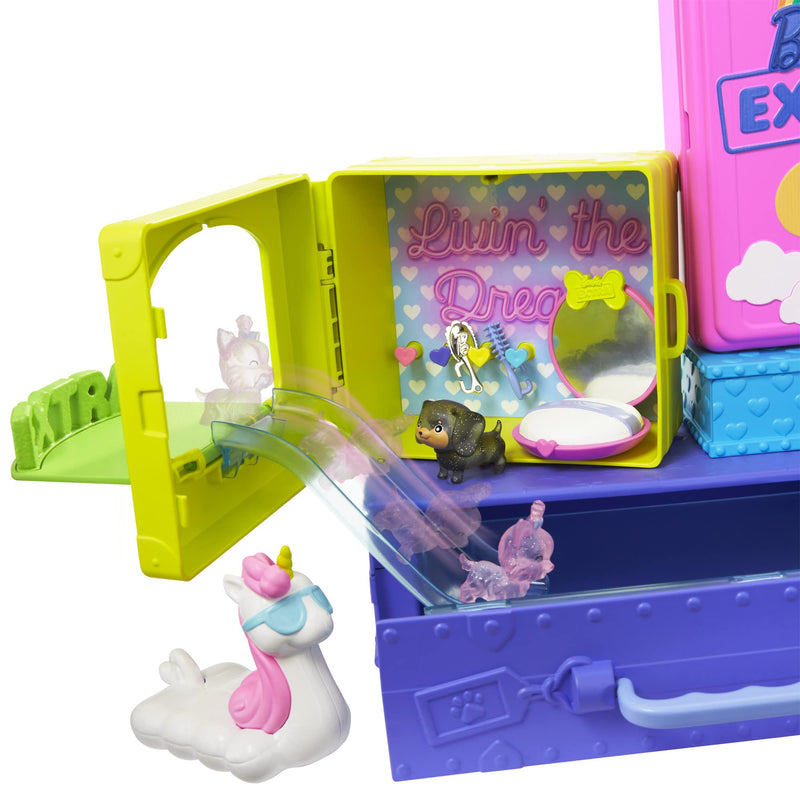 Barbie Extra Pets & Minis Playset with Exclusive Doll, 2 Puppies & Accessories