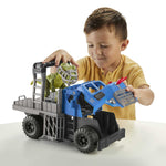 Fisher-Price Imaginext Jurassic World Dominion Break Out Dino Hauler, T. Rex Dinosaur and Vehicle Set