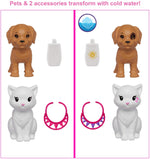 Barbie Color Reveal Doll Set with 25 Surprises Including 2 Pets & Day-to-Night Transformation