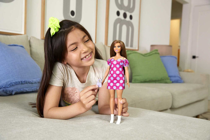 Barbie Fashionistas Doll # 171, with Polka Dot Dress