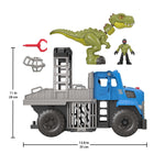 Fisher-Price Imaginext Jurassic World Dominion Break Out Dino Hauler, T. Rex Dinosaur and Vehicle Set
