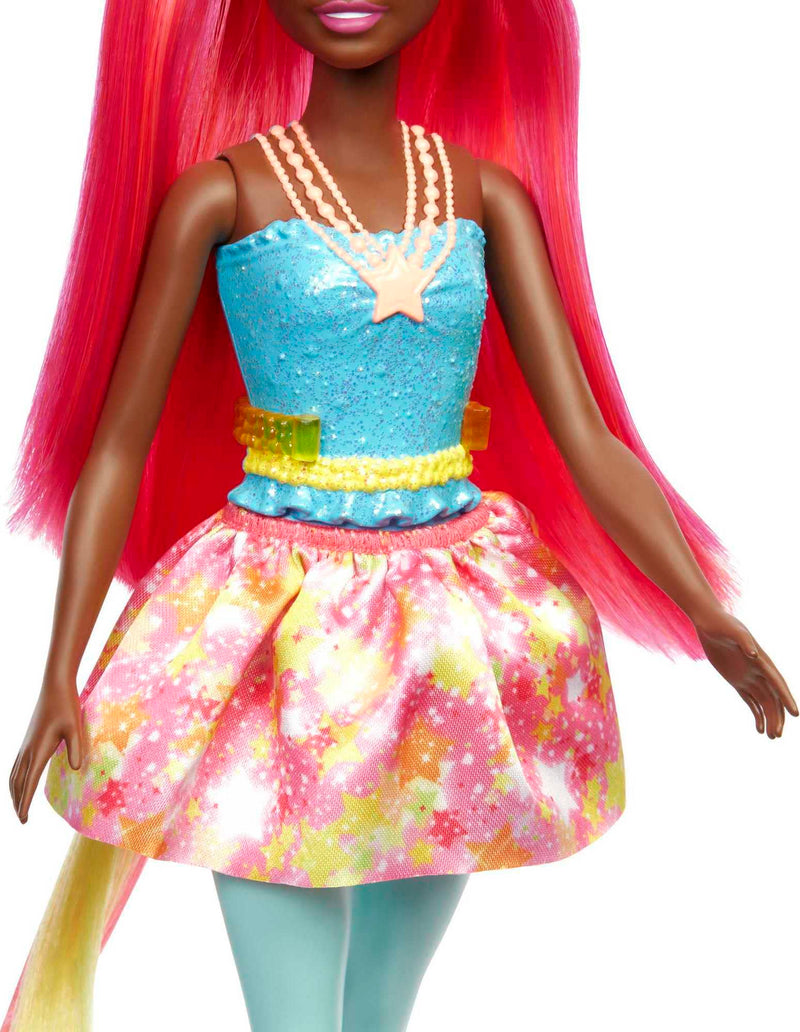 Barbie Dreamtopia Unicorn Doll (Pink & Yellow Hair), with Skirt, Removable Unicorn Tail & Headband