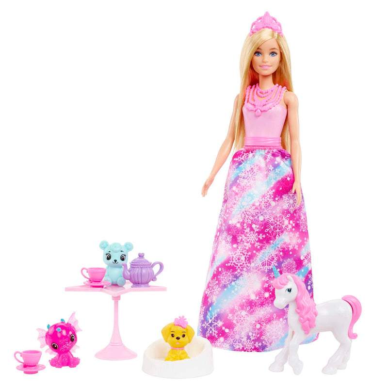 Barbie Dreamtopia Fairytale Surprise Box with Barbie Doll and 24 Gifts Including Fairytale Fashions