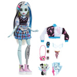 Monster High Doll, Frankie Stein with Accessories and Pet, Posable Fashion Doll with Blue and Black Streaked Hair