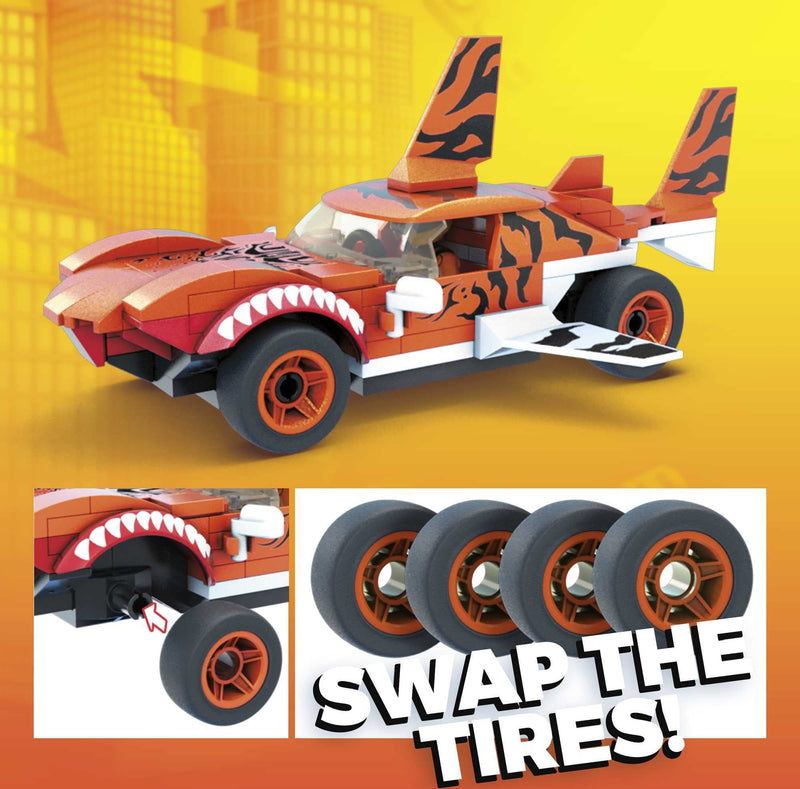 Hot Wheels Mega Construx Tiger Shark Monster Truck Construction Set