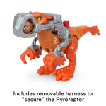 Fisher-Price Imaginext Jurassic World Dominion Pyroraptor Dinosaur Toy with Removable Harness for Preschool Kids Ages 3 and Up