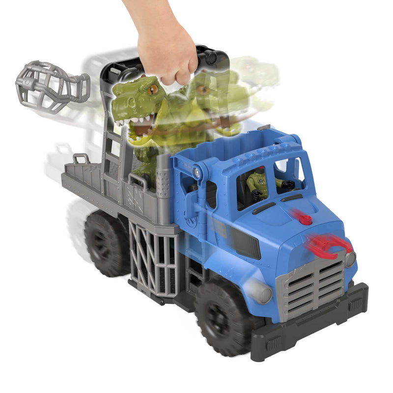 Fisher-Price Imaginext Jurassic World Dominion Break Out Dino Hauler, T. Rex Dinosaur and Vehicle Set