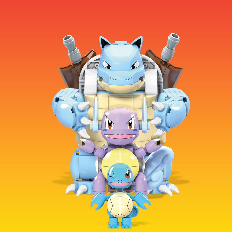 Mega Construx Pokémon Squirtle Evolution Set Construction Set