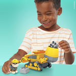 Mega Bloks PAW Patrol Rubble's City Construction Truck, Building Toys for Toddlers