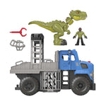 Fisher-Price Imaginext Jurassic World Dominion Break Out Dino Hauler, T. Rex Dinosaur and Vehicle Set