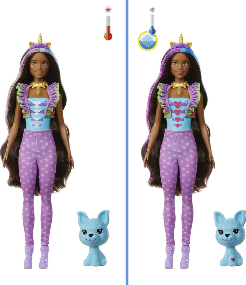 Barbie Color Reveal Peel Unicorn Fashion Reveal Doll Set with 25 Surprises