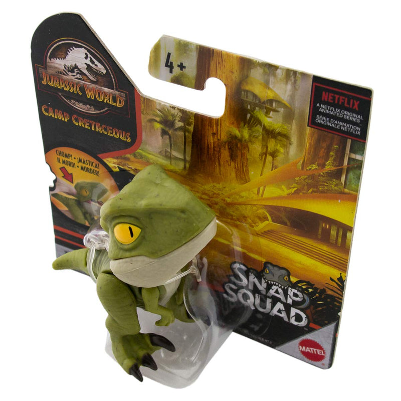 Jurassic World Camp Cretaceous Snap Squad Green Velociraptor Figure