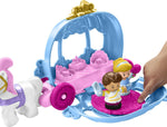 Disney Princess Cinderella’s Dancing Carriage by Little People, Toddler Toys, Transforming Carriage Vehicle and playset with Horse and Figures