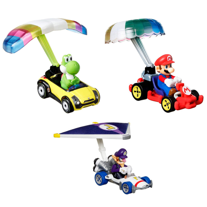 Hot Wheels Super Mario Character Car 3-Packs with 3 Character Cars in 1 Set