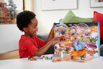 Hot Wheels Advent Calendar, 8 Hot Wheels Holiday-Themed Toy Cars Plus Assorted Accessories with Playmat
