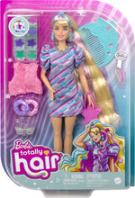Barbie Totally Hair Star-Themed Doll, 8.5 inch Fantasy Hair, Dress, 15 Hair & Fashion Play Accessories (8 with Color Change Feature) for Kids 3 Years Old & Up