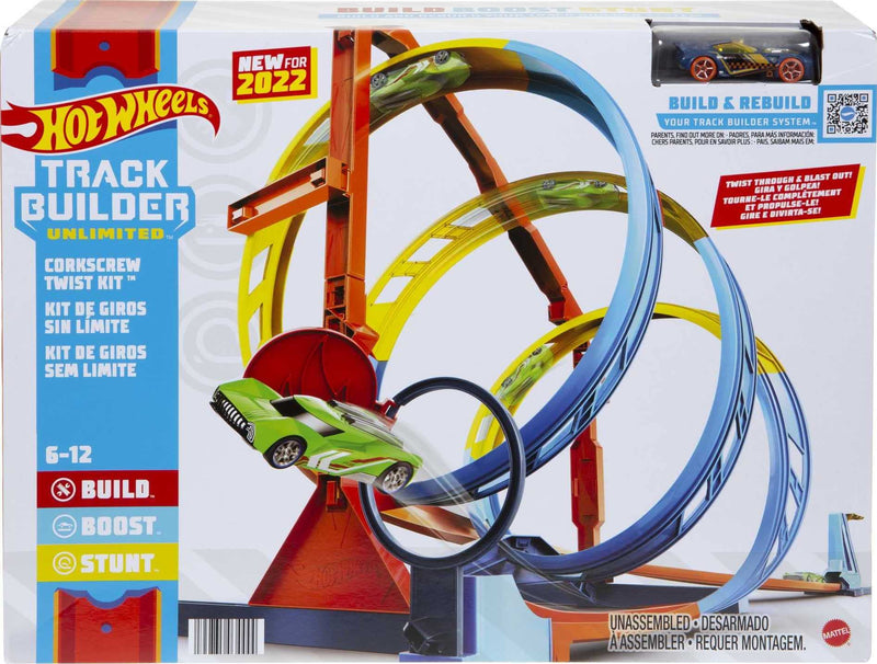 Hot Wheels Track Builder Unlimited Corkscrew Twist Kit Playset