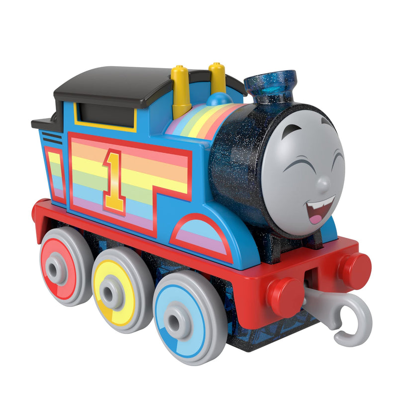 Fisher-Price Thomas and Friends Rainbow Thomas Push-Along Toy Train for Kids Ages 3 and Up