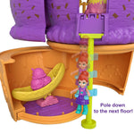 Polly Pocket Spin ‘n Surprise Compact Playset, Ice Cream Cone Shape, Playground Theme