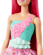 Barbie Dreamtopia Princess Doll (Dark-Pink Hair), with Sparkly Bodice, Princess Skirt and Tiara