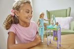 Barbie Baby Doctor Playset with Blonde Doll, 2 Infant Dolls, Exam Table and Accessories, Stethoscope, Chart and Mobile