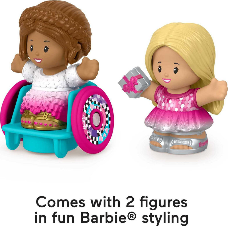 Barbie Party Figure Set by Fisher-Price Little People, 2-Pack of Toys