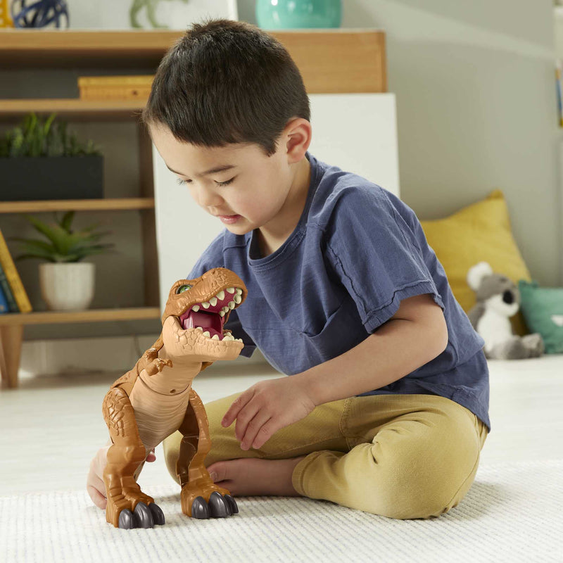Fisher-Price Imaginext Jurassic World Toys Thrashin Action T Rex Dinosaur Figure