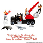 WWE Toys Wrekkin Rampage Rig Toy Truck with Rolling Wheels, Ladder, & 11+ Breakaway Parts
