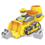 Mega Bloks PAW Patrol Rubble's City Construction Truck, Building Toys for Toddlers