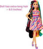 Barbie Totally Hair Heart-Themed Doll, Petite, 8.5 inch Fantasy Hair, Dress, 15 Hair & Fashion Play Accessories (8 with Color Change Feature) for Kids 3 Years Old & Up