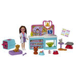 Barbie Chelsea Doll and Accessories, Pet Vet Playset with Doll