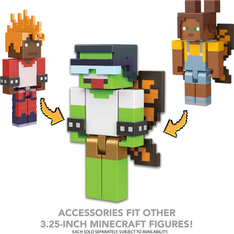 Minecraft Creator Series Fairy Wings Figure, Collectible Building Toy, 3.25-inch Action Figure with Accessories - Fairy Wings