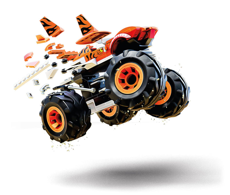 Hot Wheels Mega Construx Tiger Shark Monster Truck Construction Set