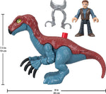 Fisher-Price Imaginext Jurassic World Dominion Therizinosaurus Dinosaur & Owen Grady 3-Piece Poseable Figure Set