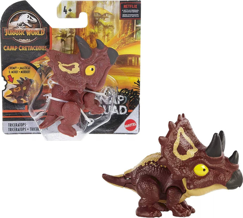 Jurassic World Camp Cretaceous Snap Squad Triceratops Figure