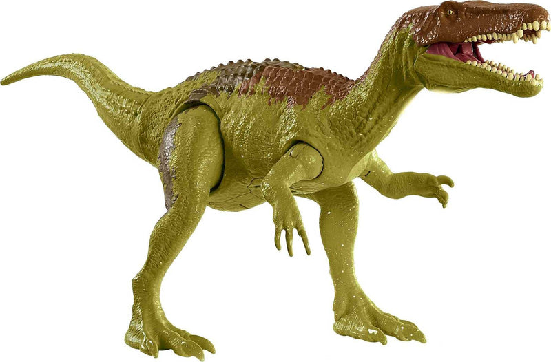 Jurassic World Roar Attack Baryonyx Limbo Camp Cretaceous Dinosaur Figure with Movable Joints, Realistic Sculpting, Strike Feature & Sounds