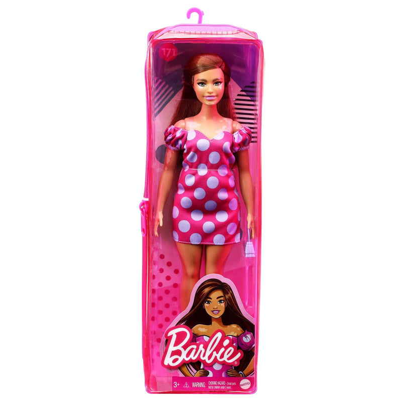 Barbie Fashionistas Doll # 171, with Polka Dot Dress