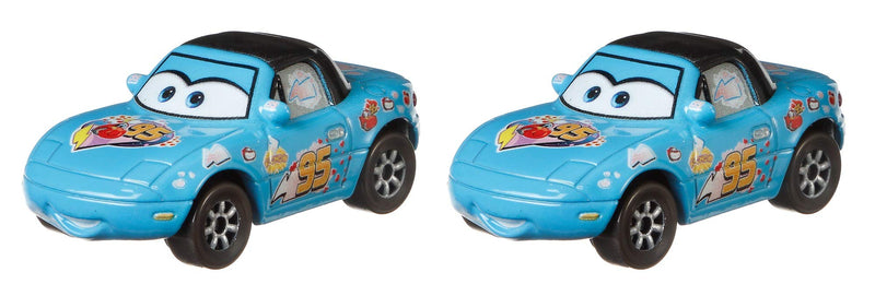 Disney Pixar Cars 3 Dinoco Mia & Dinoco Tia 2-Pack, 1:55 Scale Die-Cast Fan Favorite Character Vehicles for Racing and Storytelling Fun