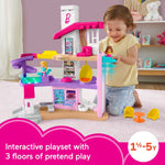Barbie Little DreamHouse by Fisher-Price Little People, Interactive Toddler Playset