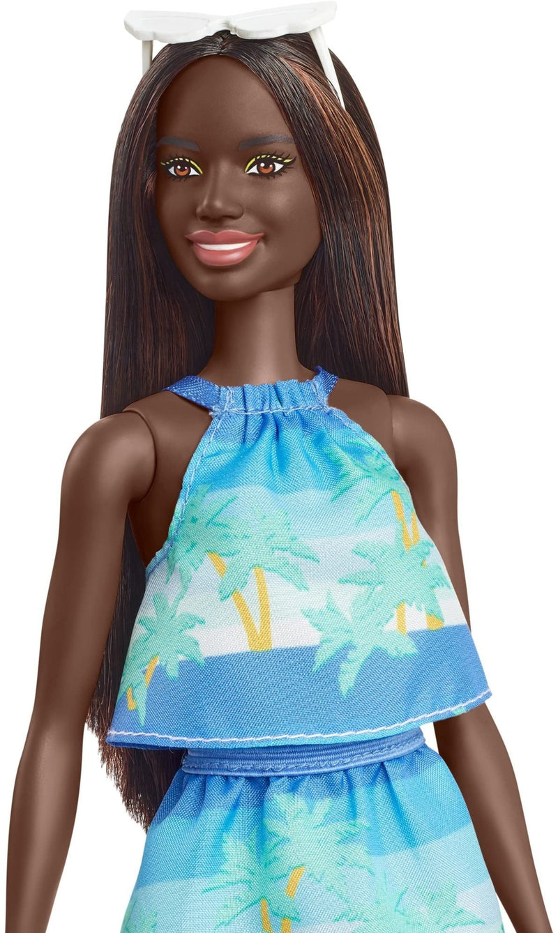 Barbie Loves The Ocean Beach-Themed Doll (11.5-inch Brunette), Made from Recycled Plastics