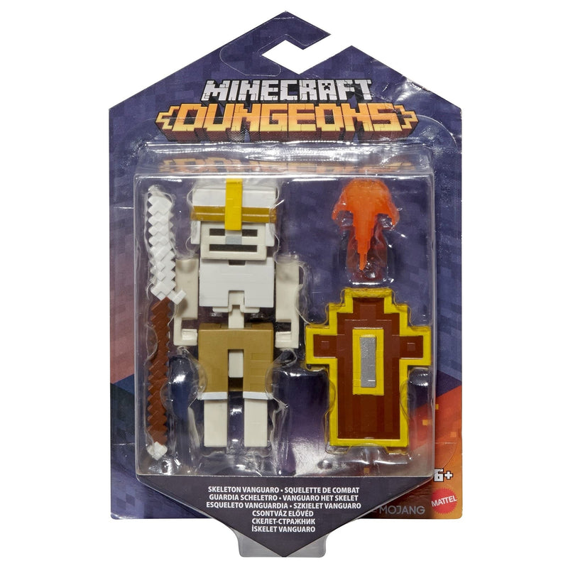 MINECRAFT  Dungeons 3.25-in Collectible Battle Figure and Accessories, Based on Video Game, Imaginative Story Play Gift for Boys and Girls Age 6 and Up